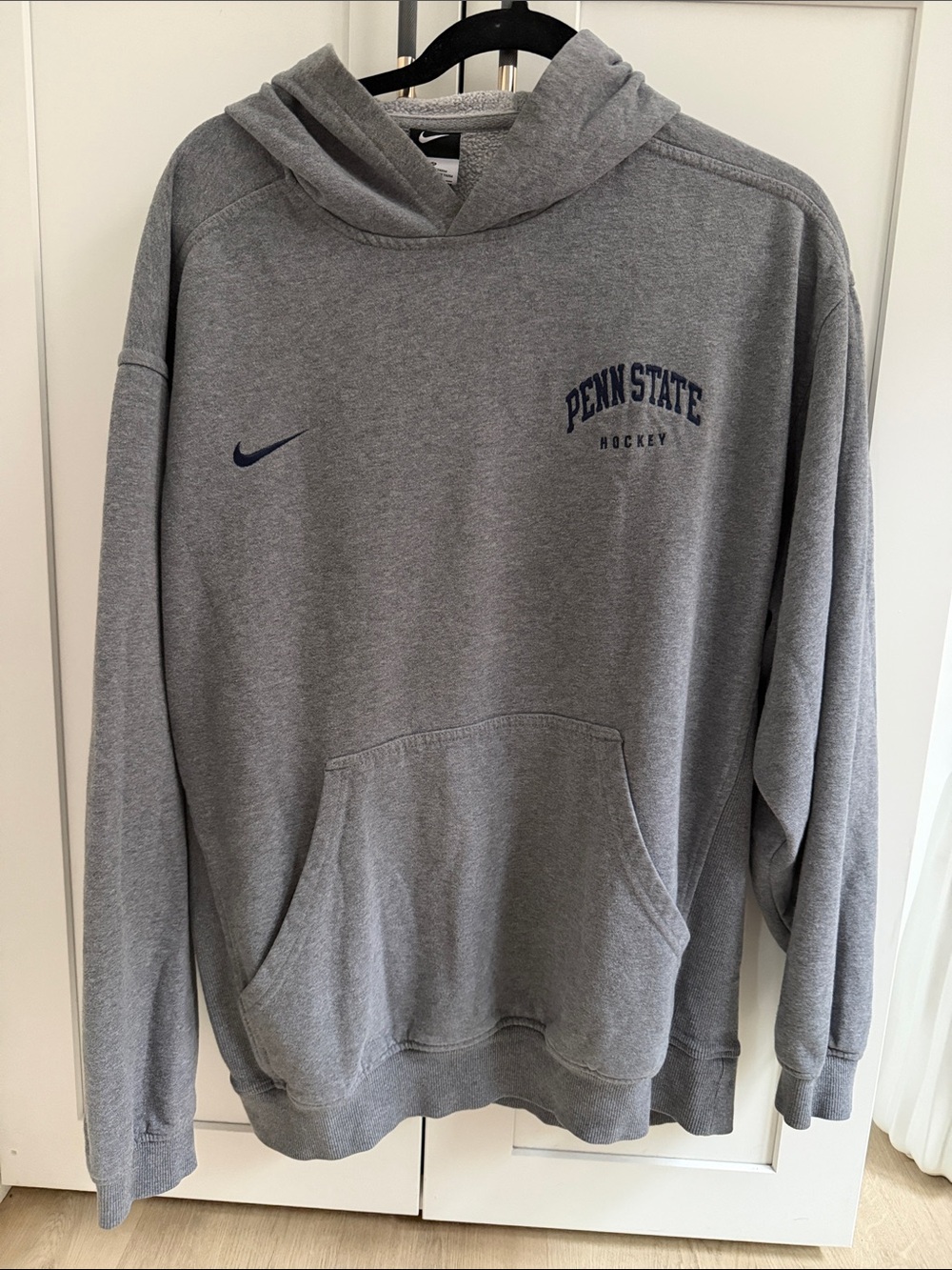Nike Gray Penn State Hockey Pullover Hoodie